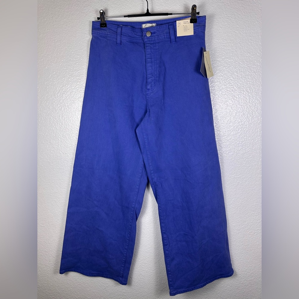 Women’s Blue Pants- Sailor wide leg